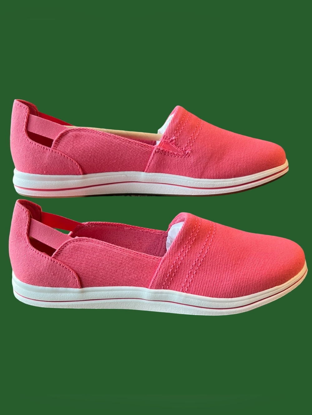 Clarks Cloudsteppers Women’s Breeze Slip-on in Bright Coral - Picture 7 of 10